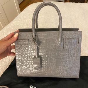 Crocodile Saint Laurent sac de Jour bag